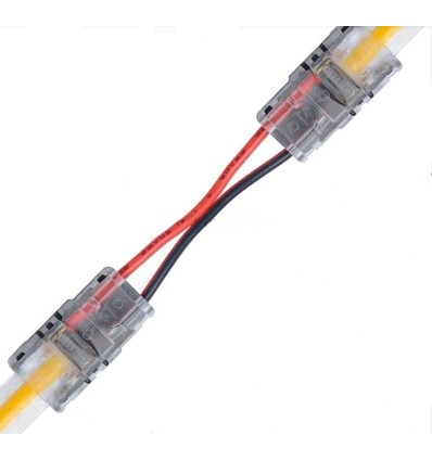 Connecteur avec câble pour bande LED - 8mm, COB, monochrome, IP20, 5V-24V