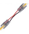 Connecteur avec câble pour bande LED - 8mm, COB, monochrome, IP20, 5V-24V