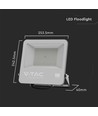 Projecteur 100W - puce Samsung, 6500K, boîtier noir, verre gris, 135 lm/W