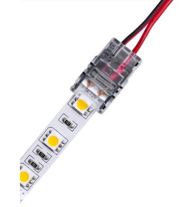 Connecteur de bande LED pour fils détachés - 10mm, couleur unie, IP65, 5V-24V
