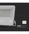 Projecteur 100W - puce Samsung, 6500K, boîtier noir, verre gris, 135 lm/W