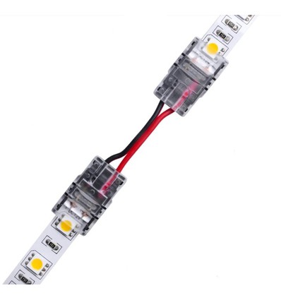 Connecteur avec câble pour bande LED - 10mm, couleur unie, IP20, 5V-24V