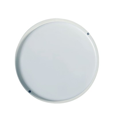 Applique murale/plafonnier extérieur 18W - IP54, Ø19,5cm, Hauteur 3,8cm, hublot
