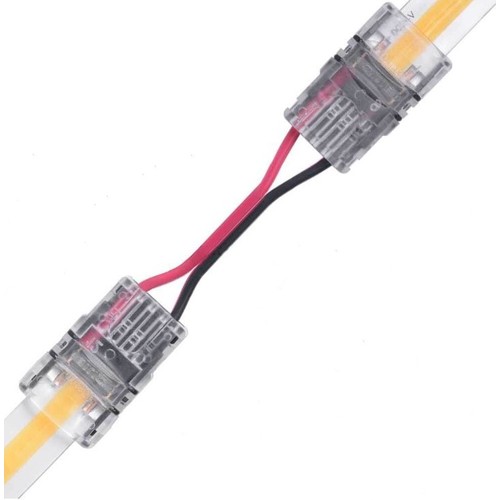 Connecteur avec câble pour bande LED - 10mm, COB, monochrome, IP20, 5V-24V
