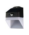 Applique murale solaire 2W - Panda 200lm, batterie lithium 3,7V 1200mAh, 4000K, noir+blanc
