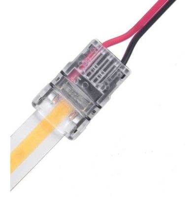 Connecteur de bande LED pour fils détachés - 10mm, COB, monochrome, IP20, 5V-24V