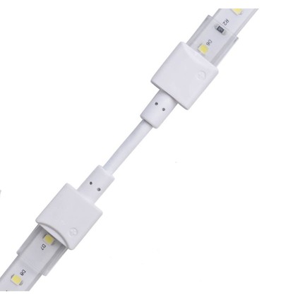 Connecteur étanche avec câble pour bande LED - 8mm, couleur unie, IP68, 5V-24V