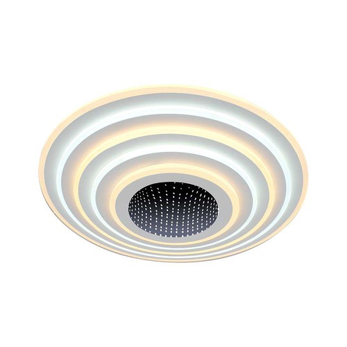 Plafonnier LED Designer 125W, 13100lm - Ø50cm, dimmable, 3-en-1 CCT, télécommande incluse