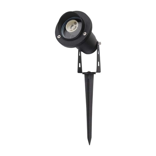 Spot de jardin GU10 avec piquet - Noir, IP65, aluminium, ajustable, excl. source lumineuse