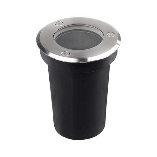Spot encastrable mini V-Tac GU10 - Rond, acier inoxydable, culot GU10