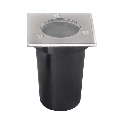 Spot encastrable mini V-Tac GU10 - Carré, acier inoxydable, douille GU10