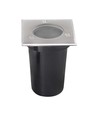 Spot encastrable mini V-Tac GU10 - Carré, acier inoxydable, douille GU10