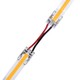 Connecteur profil bas avec câble pour bande LED - 10mm, COB, monochrome, IP20, 5V-24V