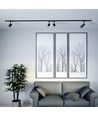 Spot sur rail 7W Samsung LED, RA90, noir - 100lm/W, 5 ans de garantie, IP20 intérieur
