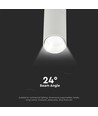 Spot sur rail 15W Samsung LED, RA90 - 100lm/W, blanc, 3000K, 5 ans de garantie