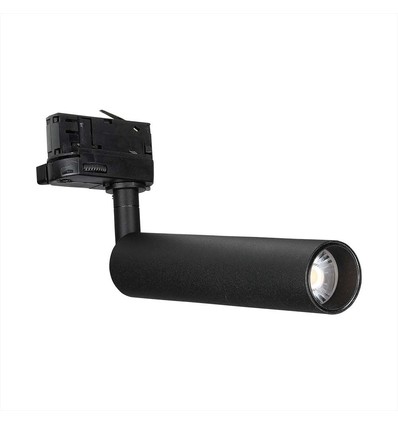 Spot sur rail 15W Samsung LED, RA90 - 24 degrés, noir, 5 ans de garantie, Samsung LED chip