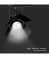 Spot sur rail LED 33W avec puce LED Samsung, RA90 - 3000lm, noir, 24-60 degrés, 5 ans de garantie