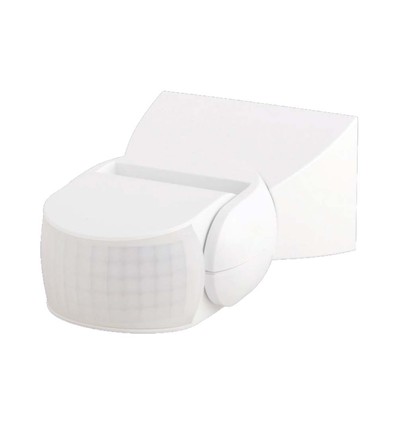 Détecteur de mouvement 300W - Infrarouge 180° , Blanc, IP65