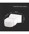 Détecteur de mouvement 300W - Infrarouge 180° , Blanc, IP65