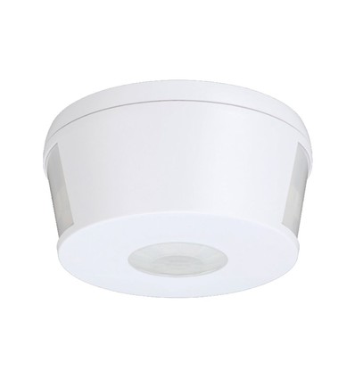 Détecteur de mouvement 360° PIR, 1000W - Montage en saillie, portée jusqu'à 30m, IP20 intérieur, blanc