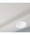 Détecteur de mouvement micro-ondes 300W - 360°, blanc, IP20, portée 1-8m, lux et temps réglables