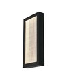 Applique murale extérieure LED 20W - IP65, 2300lm, noir, blanc chaud, 40cm de haut