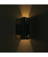Applique murale LED 12W avec éclairage haut/bas - IP65, noir, 4000K, 1250lm, angle 340°