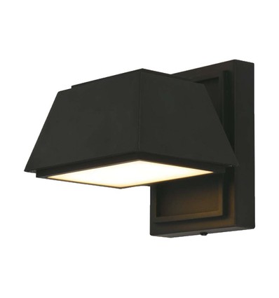 Applique murale LED extérieure 15W - 16x16,5x16,4mm, 4000K, noire, IP65