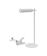 Lampe LED 3-en-1 rechargeable - Magnétique, blanche, dimmable, avec pied et 2 supports de montage