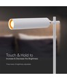 Lampe LED 3-en-1 rechargeable - Magnétique, blanche, dimmable, avec pied et 2 supports de montage