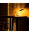 Lampe LED 3-en-1 rechargeable - Magnétique, noire, dimmable, avec pied et 2 supports de montage