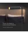 Lampe LED 3-en-1 rechargeable - Magnétique, noire, dimmable, avec pied et 2 supports de montage