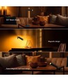 Lampe LED 3-en-1 rechargeable - Magnétique, noire, dimmable, avec pied et 2 supports de montage