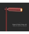 Lampe LED 3-en-1 rechargeable - Magnétique, rouge, dimmable, avec pied et 2 supports de montage