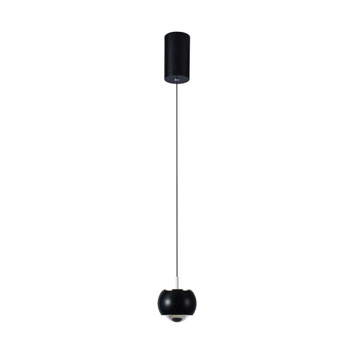 Suspension LED 9W - Noir, 1000lm, 10x10x100cm, IP20 intérieur, source lumineuse incluse