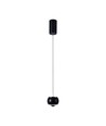 Suspension LED 9W - Noir, 1000lm, 10x10x100cm, IP20 intérieur, source lumineuse incluse