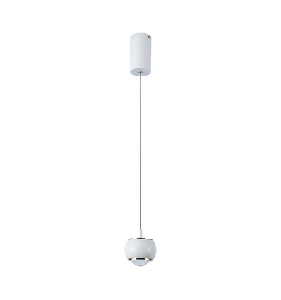 Suspension LED 9W - 10x10x100cm, 111lm/W, blanc, 120 degrés, source lumineuse incluse