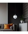 Suspension LED 9W - 10x10x100cm, 111lm/W, blanc, 120 degrés, source lumineuse incluse
