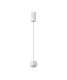 Suspension LED 9W, blanche - 1000lm, 111lm/W, 10x10x100cm, source lumineuse incl.