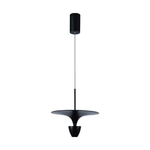 Suspension design 9W - Noir, 1000lm, 120°, IP20 intérieur