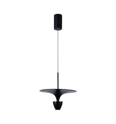 Suspension design 9W - Noir, 1000lm, 120°, IP20 intérieur