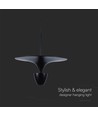 Suspension LED 9W, noire - 1000lm, 120 degrés, IP20 intérieur, source lumineuse incl.