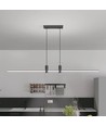 Suspension LED 19W - 80cm, noire, 2160lm, source lumineuse incl.