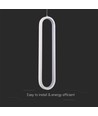 Suspension LED 13W, 40cm - Blanc, 4000K, 1500lm, IP20 intérieur