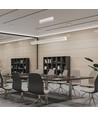 Réglette LED 120cm 40W avec puce Samsung - Blanc, CCT, kit de suspension inclus, plafonnier pour bureau