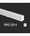 Réglette LED 120cm 40W avec puce Samsung - Blanc, CCT, kit de suspension inclus, plafonnier pour bureau