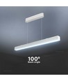 Réglette LED 120cm 40W avec puce Samsung - Blanc, CCT, kit de suspension inclus, plafonnier pour bureau