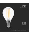 Ampoule LED E14 6W - P45, filament, verre clair
