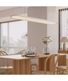 Suspension LED 24W - 80x104cm, 3000lm, blanc, 4000K, source lumineuse incl.