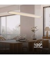 Suspension LED 24W - 80x104cm, 3000lm, blanc, 4000K, source lumineuse incl.